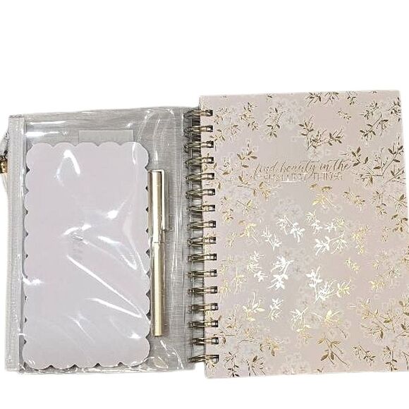 Badgley Miscka, "Find Beauty In The Small Things" Journal, Notepad, & Pen Set - Picture 2 of 8